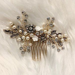 STUNNING - rose gold - vintage inspired hair piece